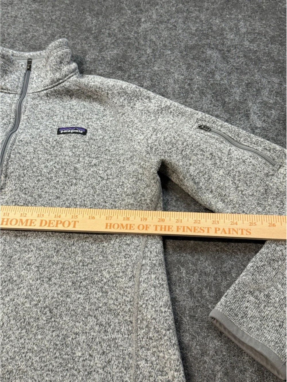 Patagonia Better Sweater 1/4 Zip Pullover Fleece Gray Men’s XL 25522